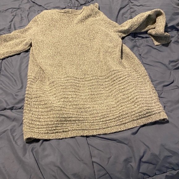 AB Studio Heather Gray Knit Cardigan - Picture 6 of 6